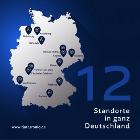 12 Standorte von Datatronic Software AG